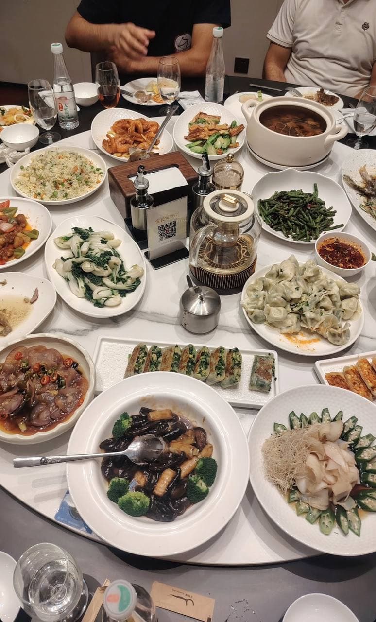 Dishes served to participants at the university canteen